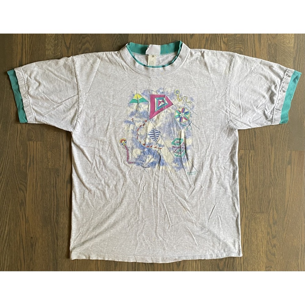 Morning Sun Graphic T-Shirt Single Stitch Size XL 80s Vintage